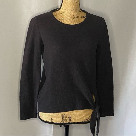 MADEWELL Long Sleeve Side-Tie Top Size Small - Picture 2 of 7